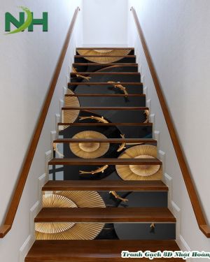 Tranh gạch 3D cầu thang mẫu CT16