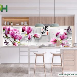Tranh kính bếp 5D mẫu KB21