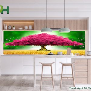 Tranh kính bếp 5D mẫu KB22