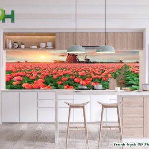 Tranh kính bếp 5D mẫu KB25
