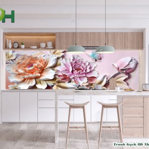 Tranh kính bếp 5D mẫu KB27