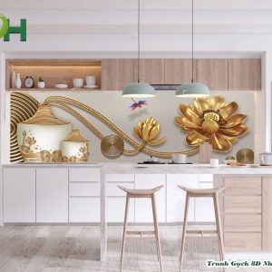 Tranh kính bếp 5D mẫu KB43