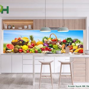 Tranh kính bếp 5D mẫu KB45