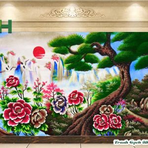Tranh gạch phòng thờ HST90