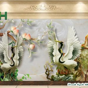 Tranh gạch phòng thờ HST91