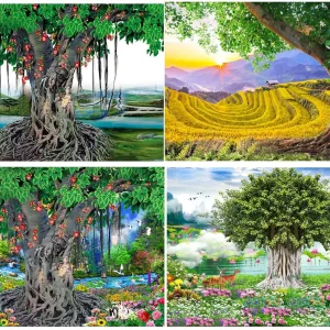 04 mẫu tranh gạch cây bồ Đề cbd04