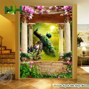 Tranh chim Công mẫu HST145