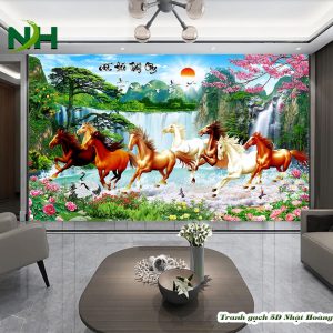 Tổng 10 mẫu tranh 3D dán phòng khách V1