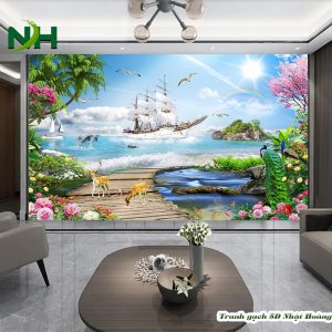 Tranh thuyền buồm mẫu NHS74
