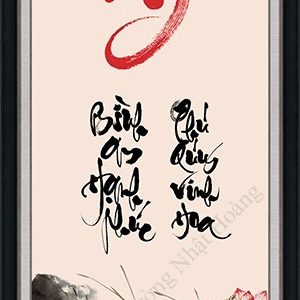 Tranh thư pháp NHS113