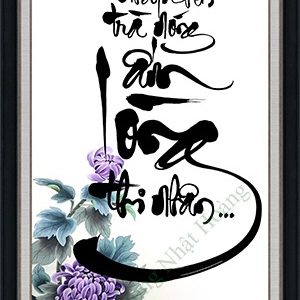 Tranh thư pháp NHS107