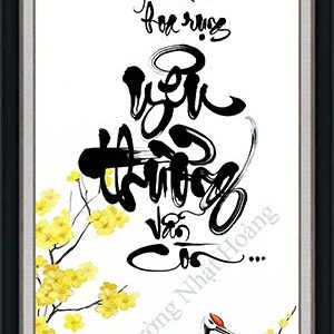 Tranh thư pháp NHS124