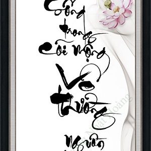 Tranh thư pháp NHS127