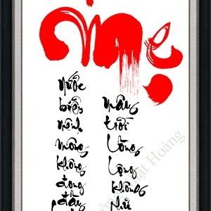 Tranh thư pháp NHS128