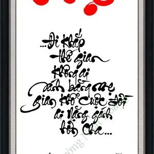 Tranh thư pháp NHS114