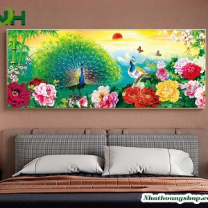 Tranh chim Công mẫu NHS04