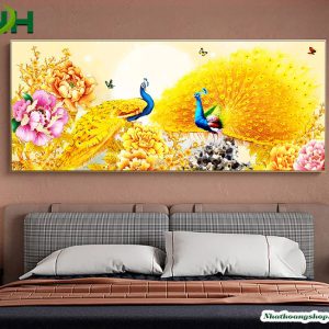 Tranh chim Công mẫu NHS05