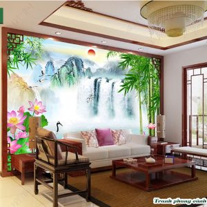 Tranh 3D thác nước TP174