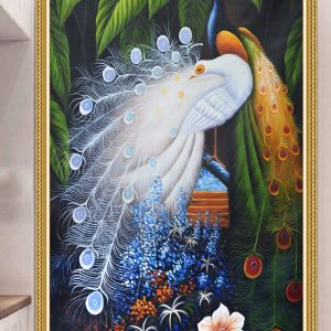 Tranh 3D chim Công TP214