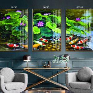 Catalogue 15 mẫu tranh Cửu Ngư CN18