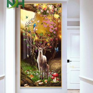 Tổng 11 mẫu tranh treo 3D con Hươu TP175