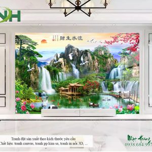 Tổng 10 mẫu tranh 3D dán phòng khách V3