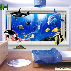 Tranh 3D phòng em bé TD3D394