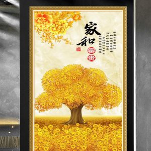 Tranh kim tiền TD3D124