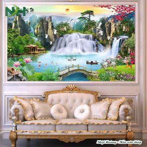 Tranh 3D sơn thủy TP58