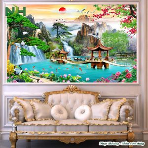 Tranh 3D sơn thủy TP66
