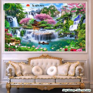 Tranh 3D sơn thủy TP72