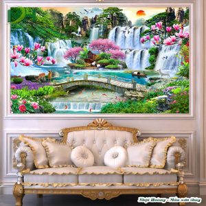Tranh 3D sơn thủy TP75