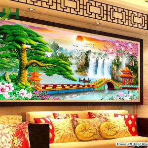 Tranh 3D thác nước TP91