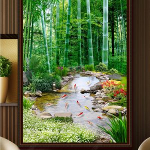 Tranh 3D thác nước TP83