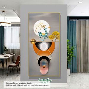 Tổng hợp 10 mẫu tranh 3D con Hươu TP176