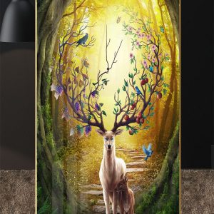 Tổng hợp 10 mẫu tranh 3D con Hươu TP38