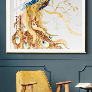 Tranh 3D con Công TP49