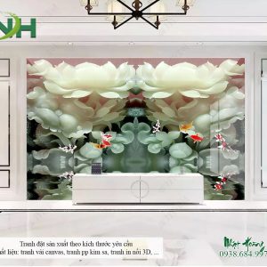 Tổng 10 mẫu tranh 3D dán phòng khách V5