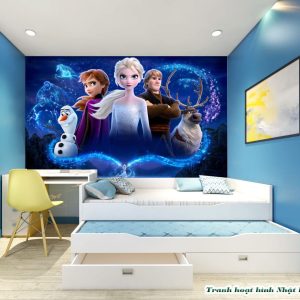 Tranh 3D công chúa Elsa H68