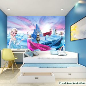Tranh 3D công chúa Elsa H69
