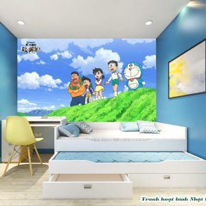 Tranh 3D Doremon H45