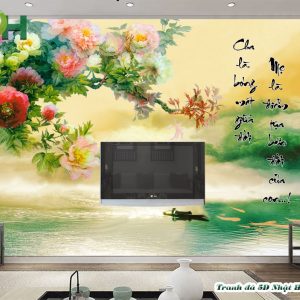 Tranh 3D dán tường tivi TD3D30