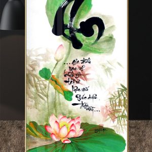 Tranh 3D chữ Thư Pháp 3