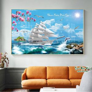 10 Tranh 3D Thuận Buồm Xuôi gió V8