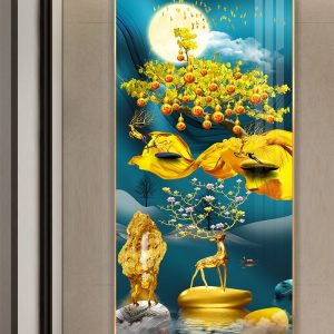 Tổng 10 mẫu tranh 3D treo tường con Hươu M9