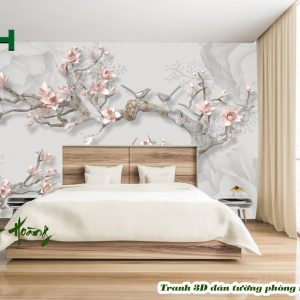 Tổng hợp 10 mẫu tranh 3D dán phòng ngủ V4