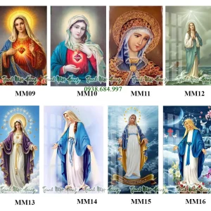 Top 08 mẫu Tranh 3D Đức Mẹ Maria TCV3