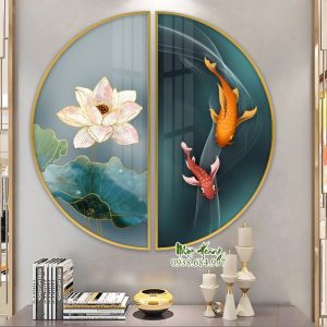 Tổng hợp 5 mẫu tranh treo bán nguyệt V4