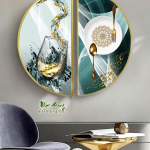 Tổng hợp 10 mẫu tranh treo bán nguyệt V3