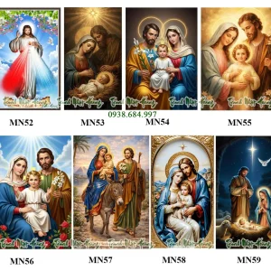 Top 08 mẫu tranh Gia đình thánh gia TCV9